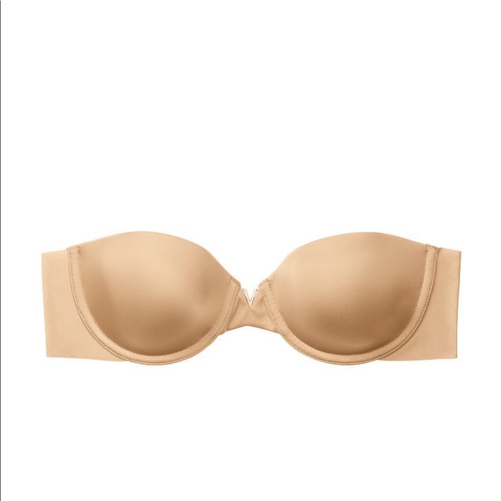 Victoria’s Secret strapless tan bra